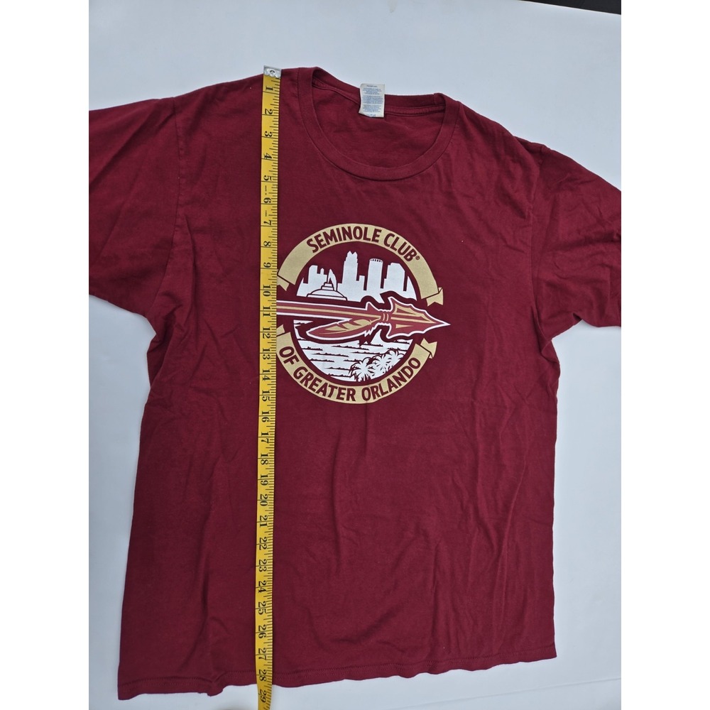 Seminole Club of Greater Orlando T Shirt Mens Large Red Graphic Tee Cotton‎ - Picture 5 of 8